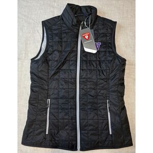 Cutter & Buck Rainier Primaloft Womens Puffer Vest Size M Washington Huskies NWT